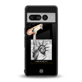 living in the city back phone cover | glass case for google pixel 7 pro