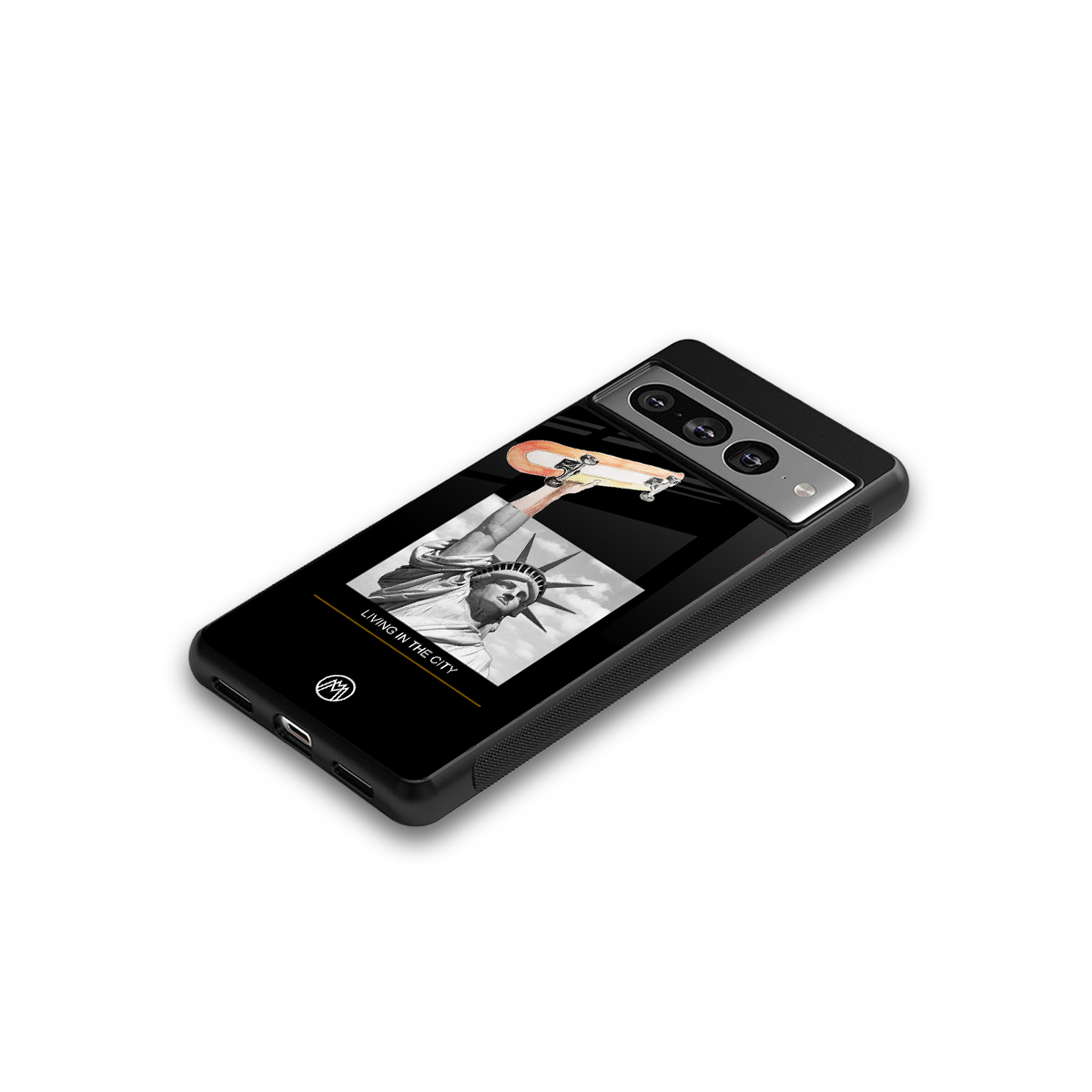 living in the city back phone cover | glass case for google pixel 7 pro