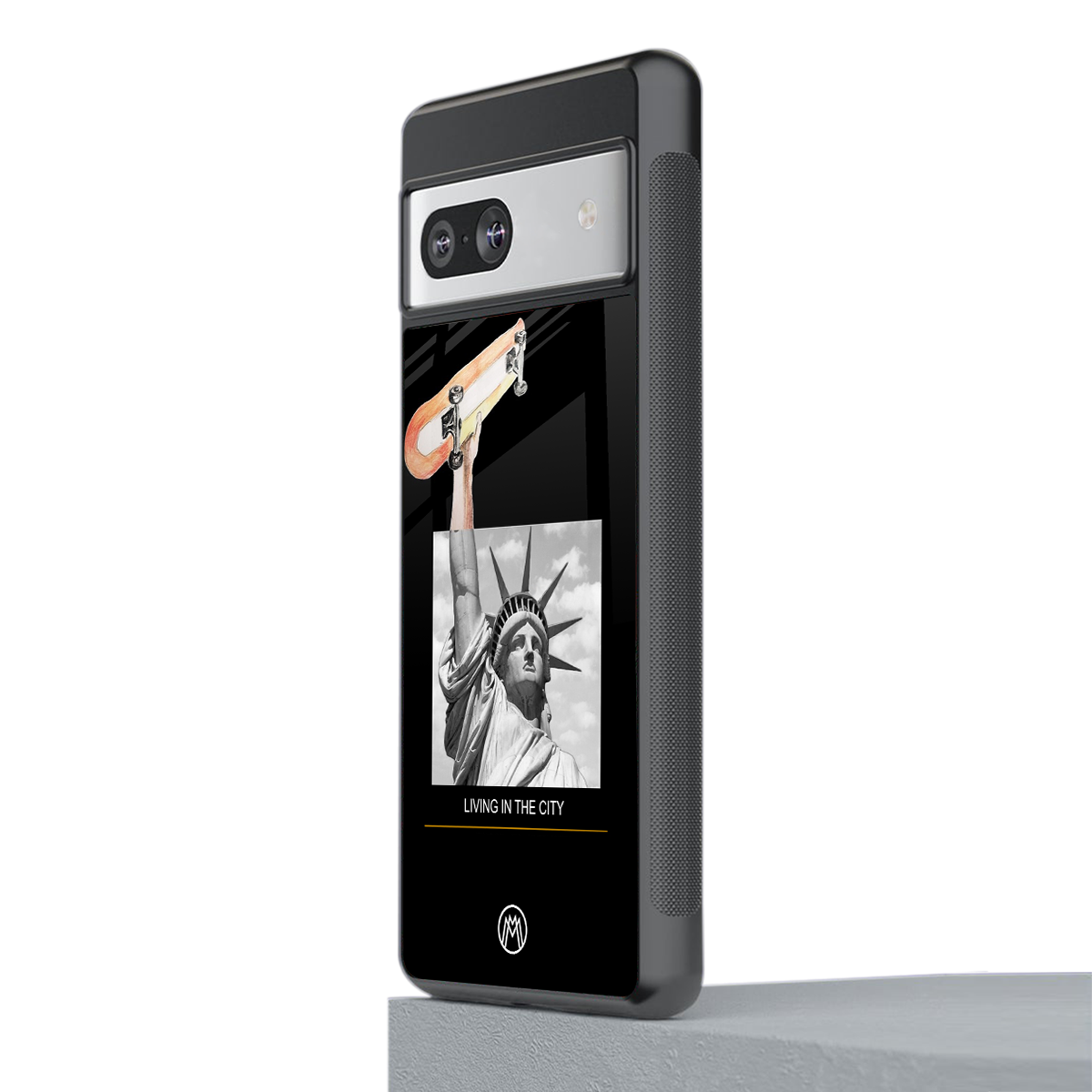 living in the city back phone cover | glass case for Google Pixel 7