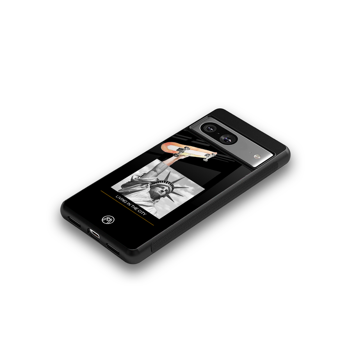 living in the city back phone cover | glass case for Google Pixel 8