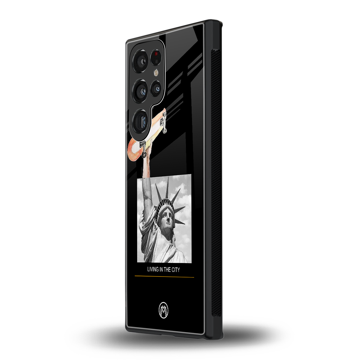 living in the city back phone cover | glass case for samsung galaxy s23 ultra