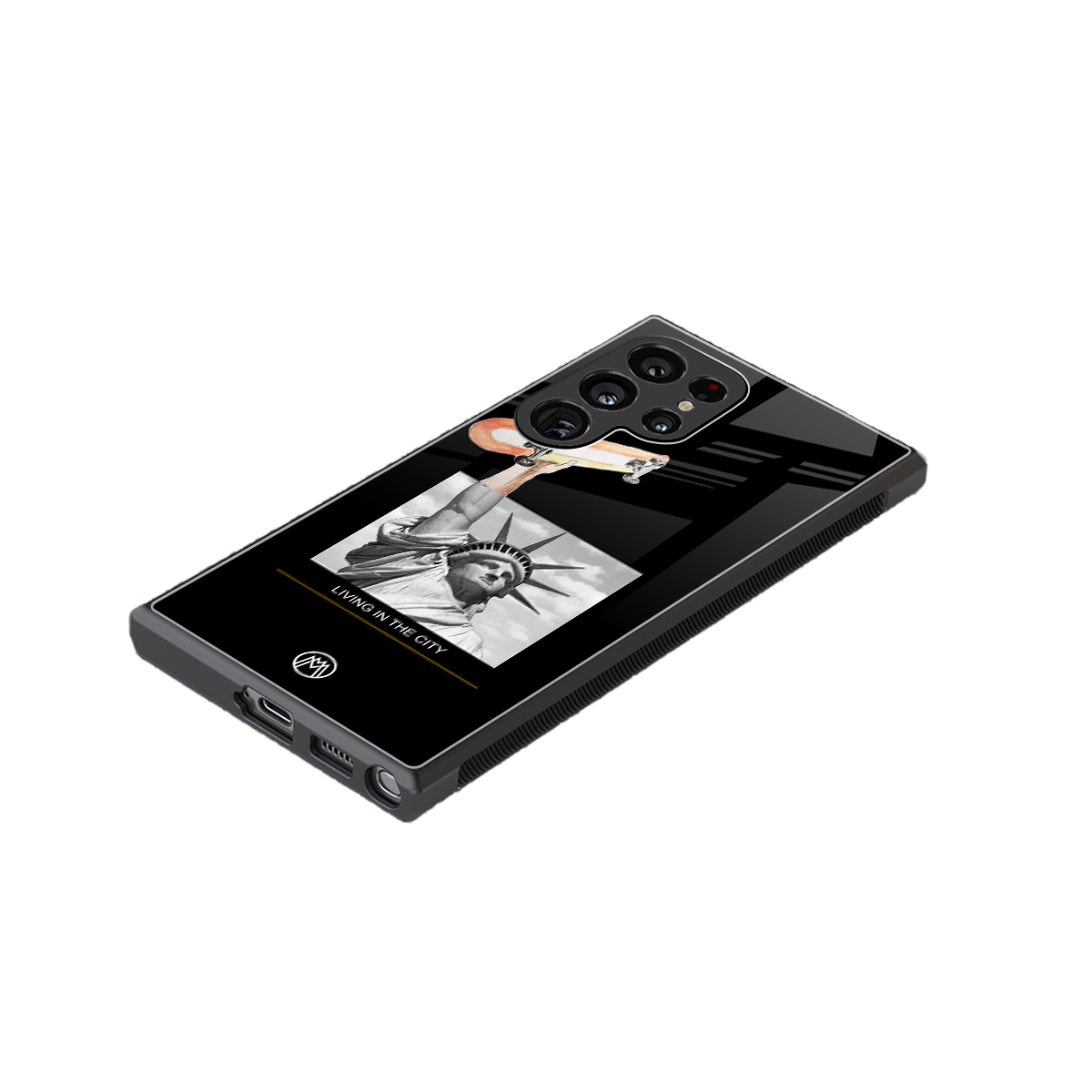 living in the city back phone cover | glass case for samsung galaxy s23 ultra