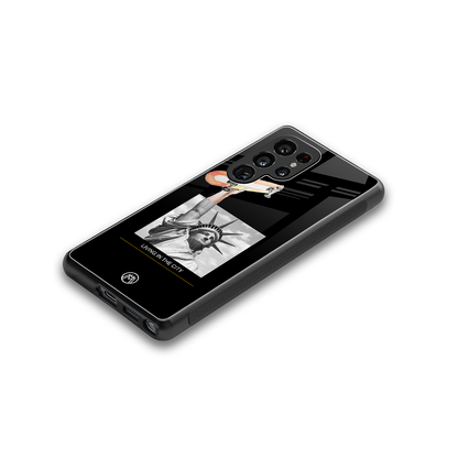 living in the city back phone cover | glass case for samsung galaxy s25 ultra