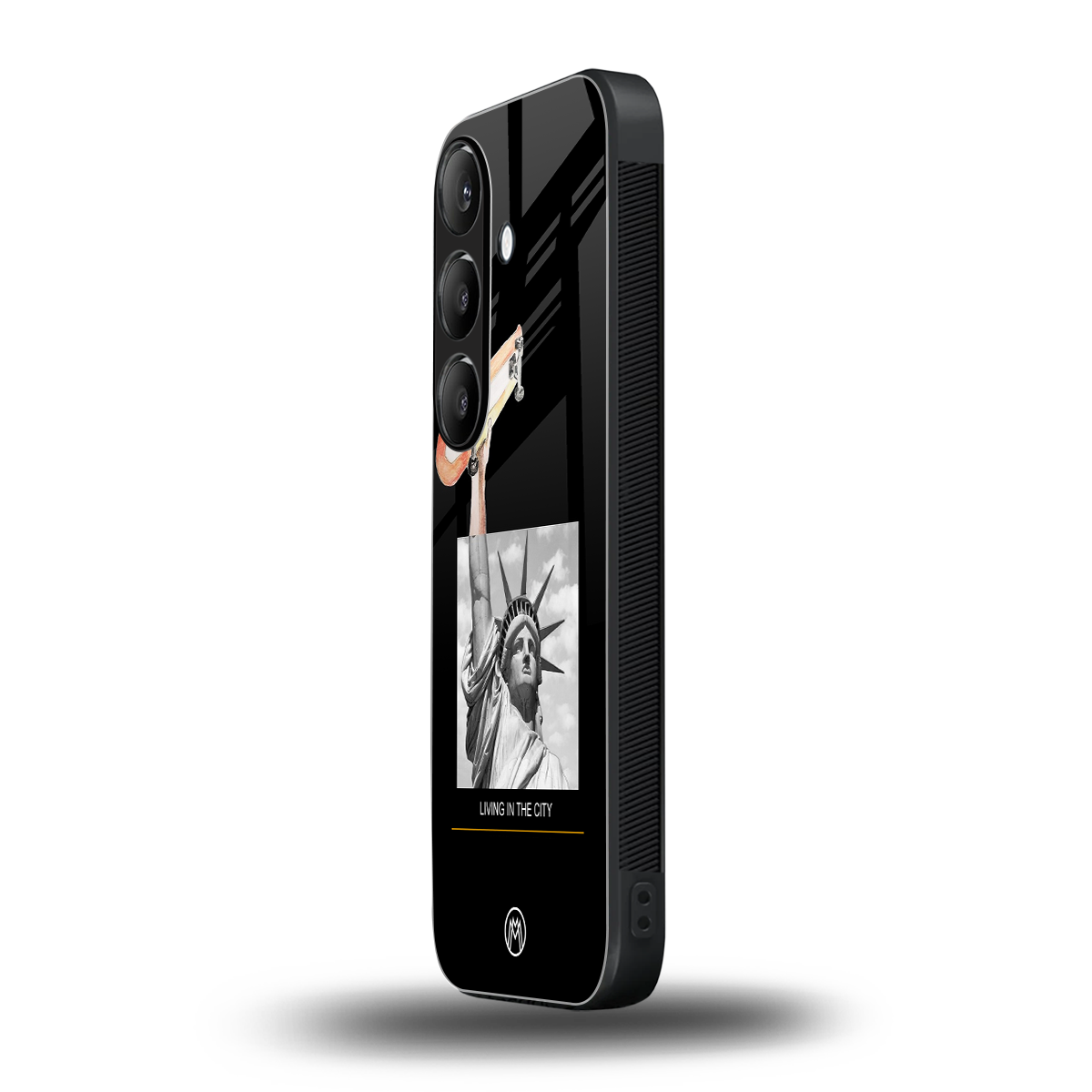 living in the city back phone cover | glass case for samsung galaxy s24 fe
