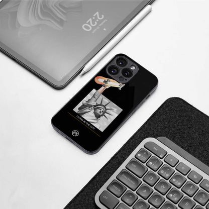 living in the city back phone cover | glass case for samsung galaxy s24 plus