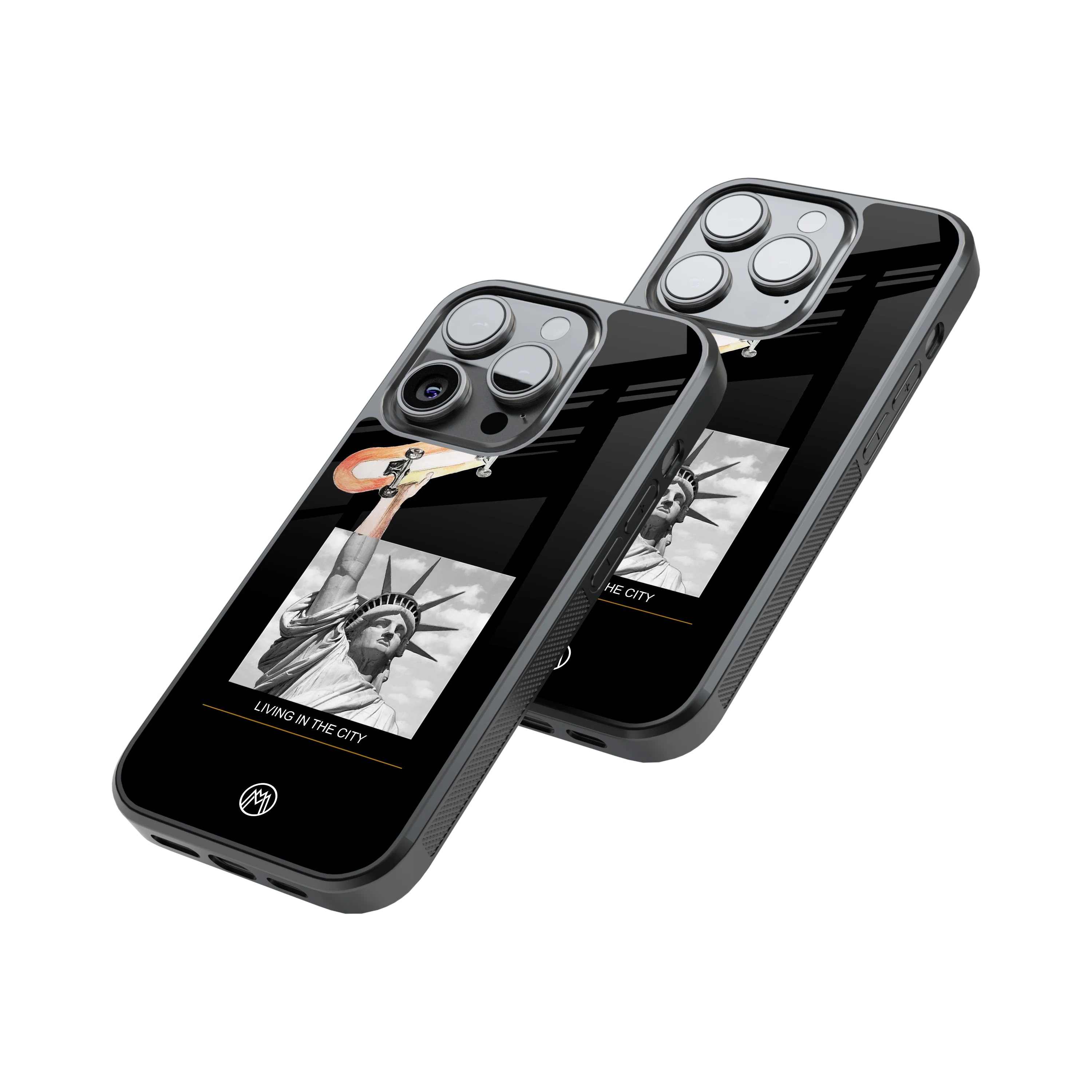 Protective Glass Back Phone Case Compatible with iPhone, Samsung, OnePlus, Pixel & More