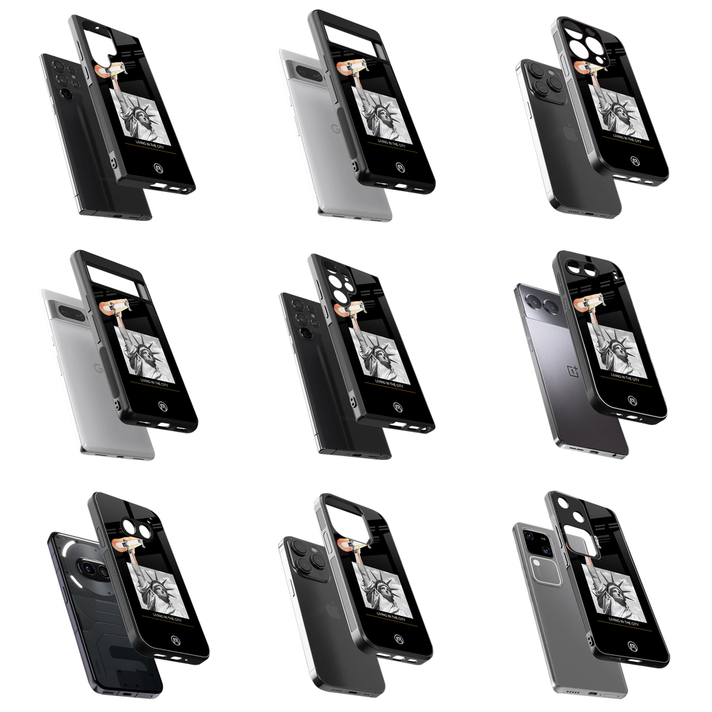 Durable Glass Back Mobile Case for iPhone, Samsung, OnePlus, Google Pixel, Redmi, Vivo, Oppo