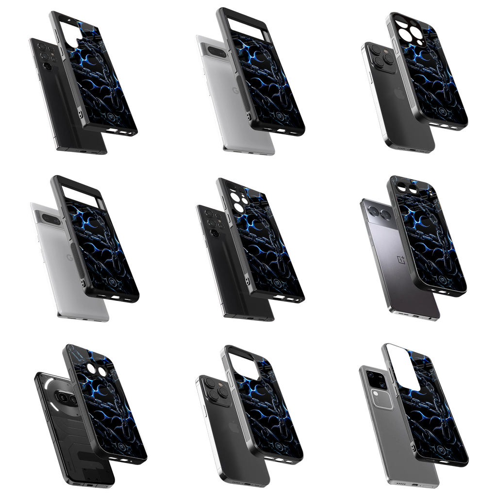 Durable Glass Back Mobile Case for iPhone, Samsung, OnePlus, Google Pixel, Redmi, Vivo, Oppo