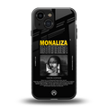 lollipop monaliza back phone cover | glass case for iphone 13 mini