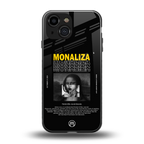 lollipop monaliza back phone cover | glass case for iphone 13 mini