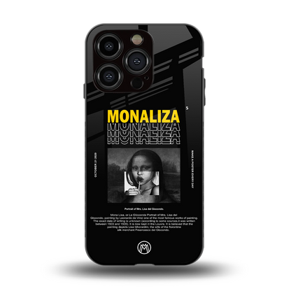 lollipop monaliza back phone cover | glass case for iphone 13 pro