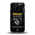 lollipop monaliza back phone cover | glass case for iphone 15 plus