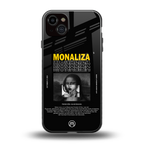 lollipop monaliza back phone cover | glass case for iphone 14 plus