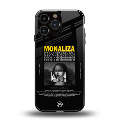 lollipop monaliza back phone cover | glass case for iphone 14 pro max