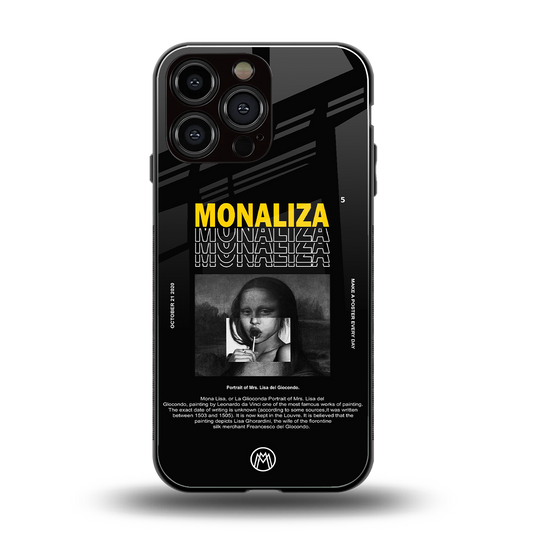 lollipop monaliza back phone cover | glass case for iphone 14 pro max