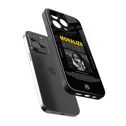 lollipop monaliza back phone cover | glass case for iphone 14 pro max