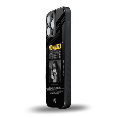 lollipop monaliza back phone cover | glass case for iphone 14 pro max