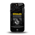 lollipop monaliza back phone cover | glass case for iphone 15 pro