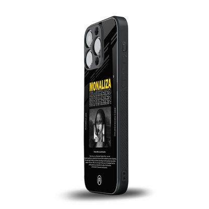 lollipop monaliza back phone cover | glass case for iphone 14 pro