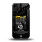 lollipop monaliza back phone cover | glass case for iphone 15