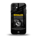 lollipop monaliza back phone cover | glass case for iphone 16 plus
