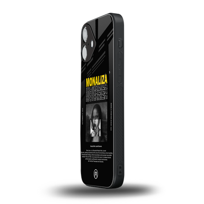 lollipop monaliza back phone cover | glass case for iphone 16 plus