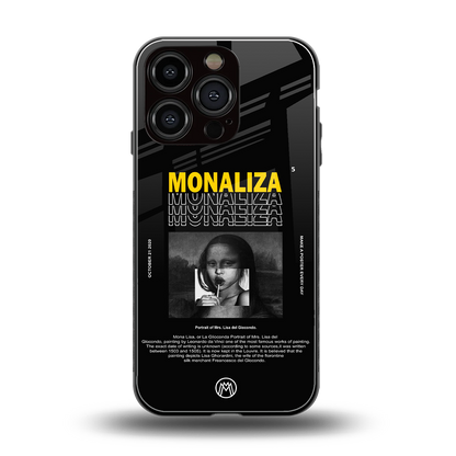 lollipop monaliza back phone cover | glass case for iphone 16 pro