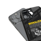 lollipop monaliza back phone cover | glass case for iphone 16 pro