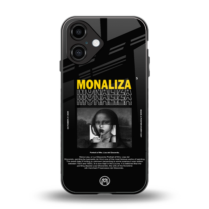 lollipop monaliza back phone cover | glass case for iphone 16