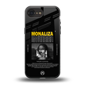 lollipop monaliza back phone cover | glass case for iphone 16e