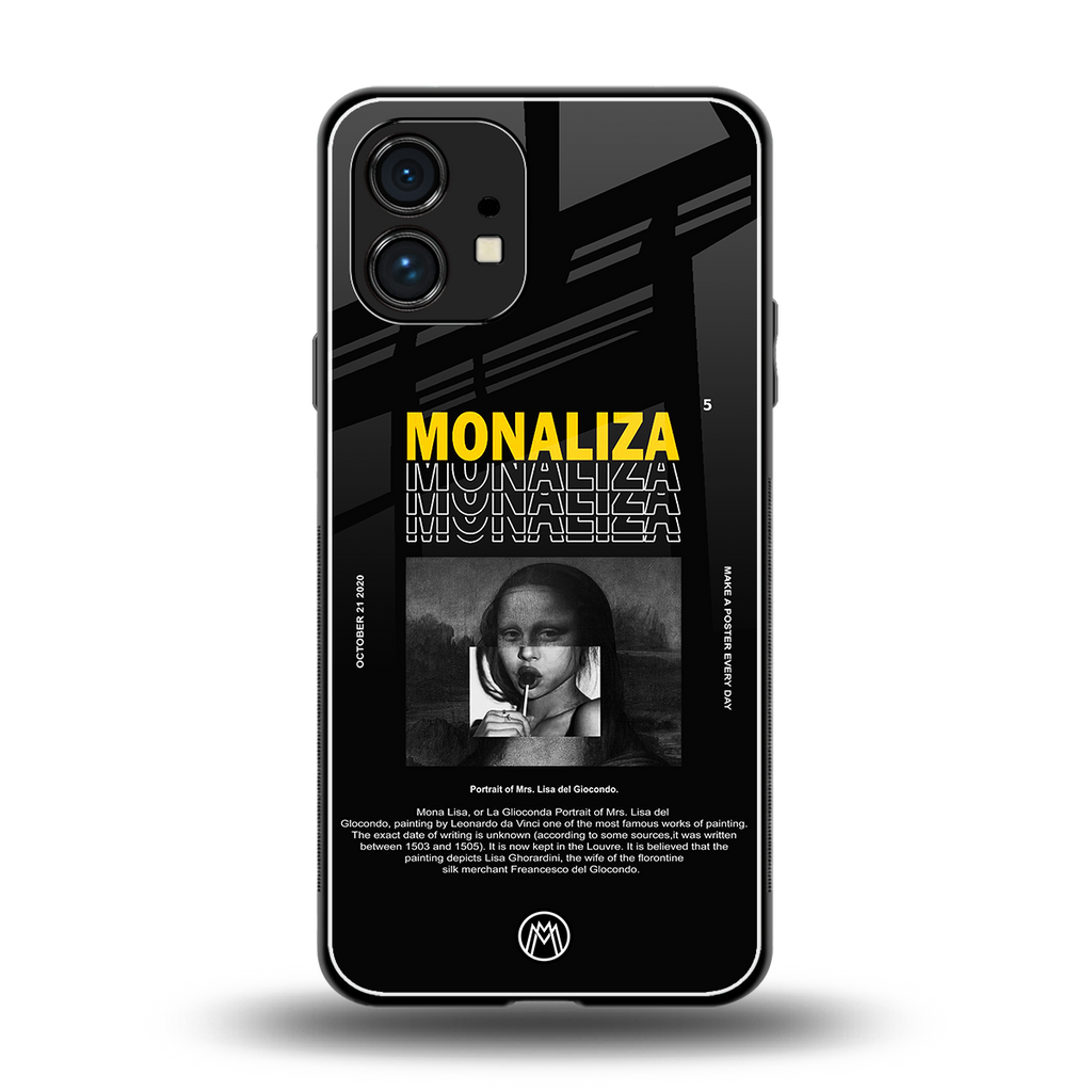 lollipop monaliza back phone cover | glass case for nothing phone 1