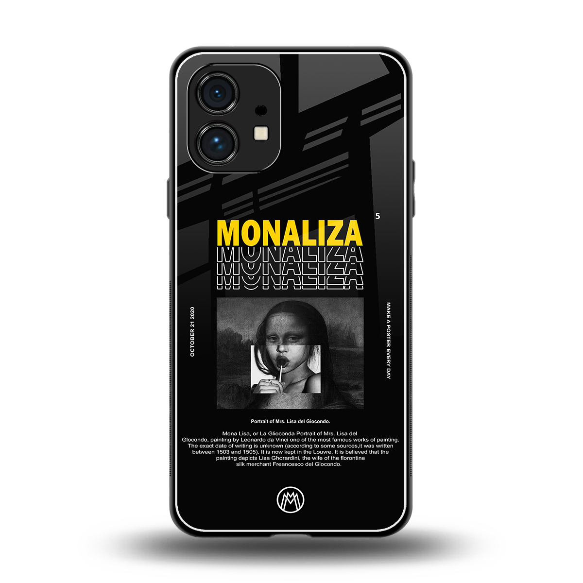 lollipop monaliza back phone cover | glass case for nothing phone 1