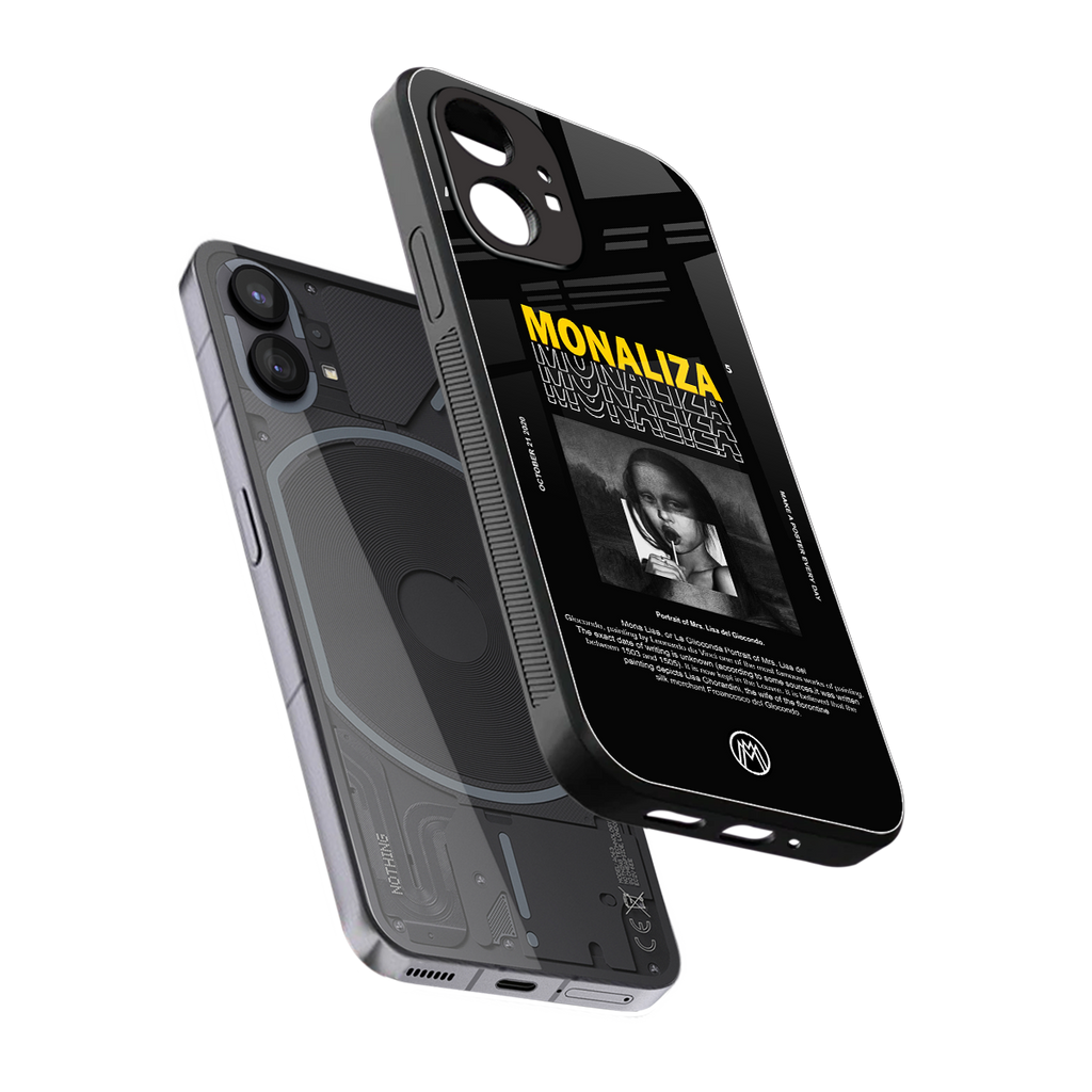 lollipop monaliza back phone cover | glass case for nothing phone 1