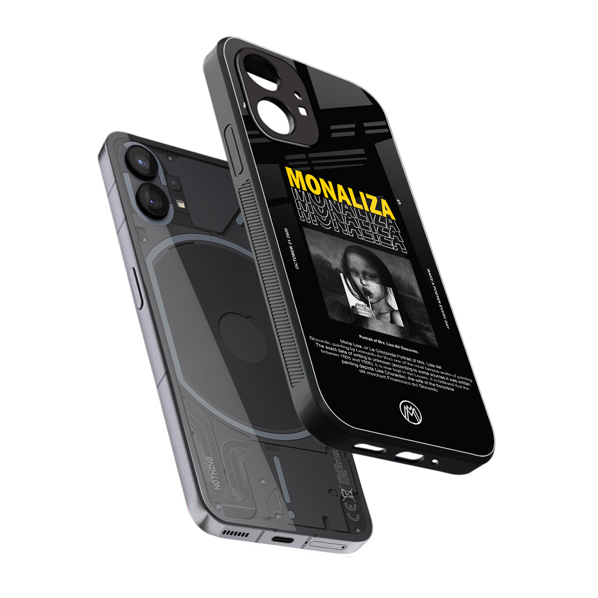 lollipop monaliza back phone cover | glass case for nothing phone 1