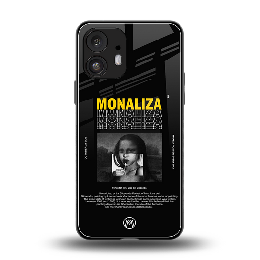 lollipop monaliza back phone cover | glass case for nothing phone 2