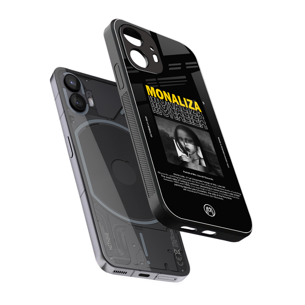 lollipop monaliza back phone cover | glass case for nothing phone 2
