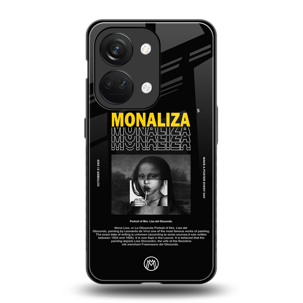 lollipop monaliza back phone cover | glass case for oneplus nord 3