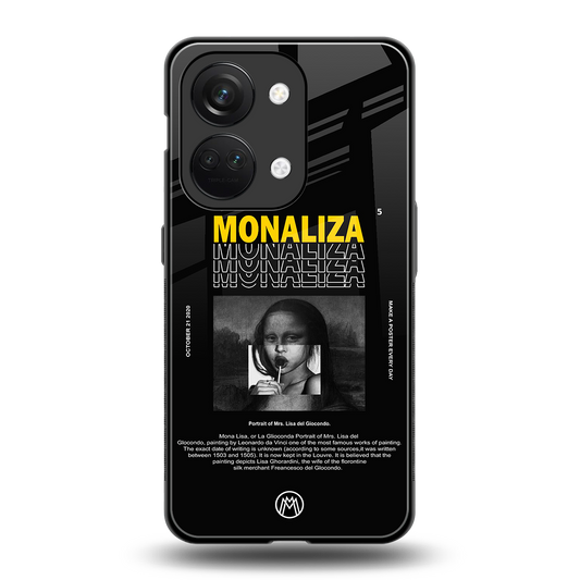 lollipop monaliza back phone cover | glass case for oneplus nord 3