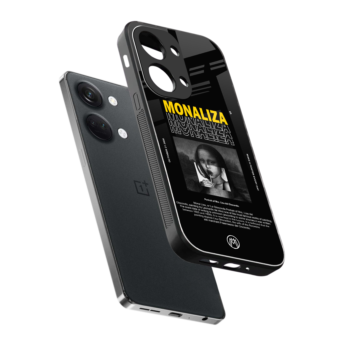 lollipop monaliza back phone cover | glass case for oneplus nord 3