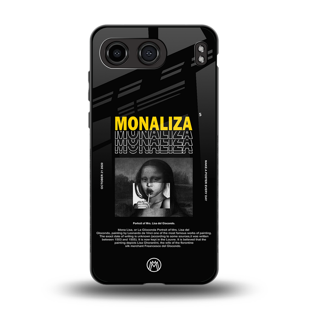 lollipop monaliza back phone cover | glass case for oneplus nord 4