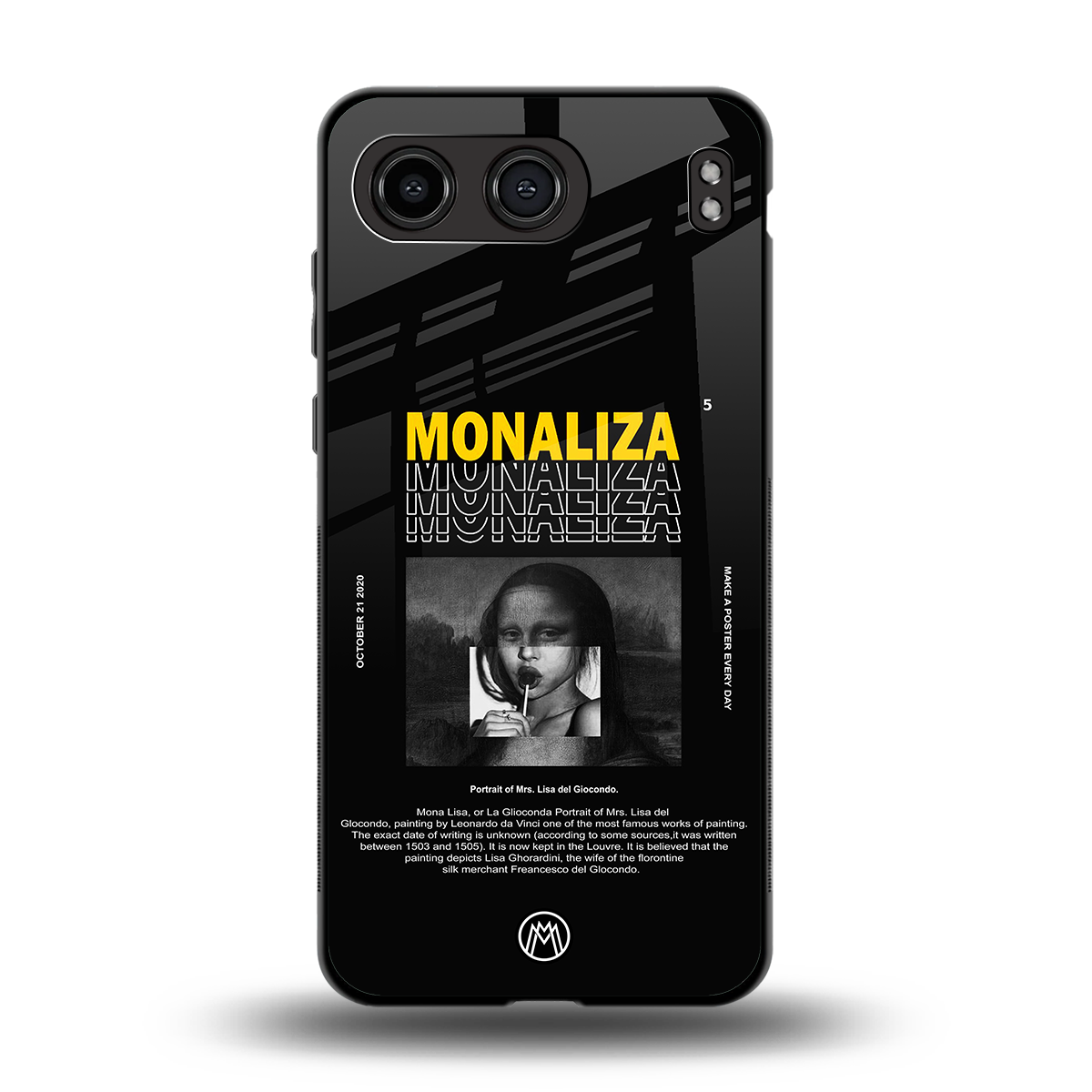 lollipop monaliza back phone cover | glass case for oneplus nord 4