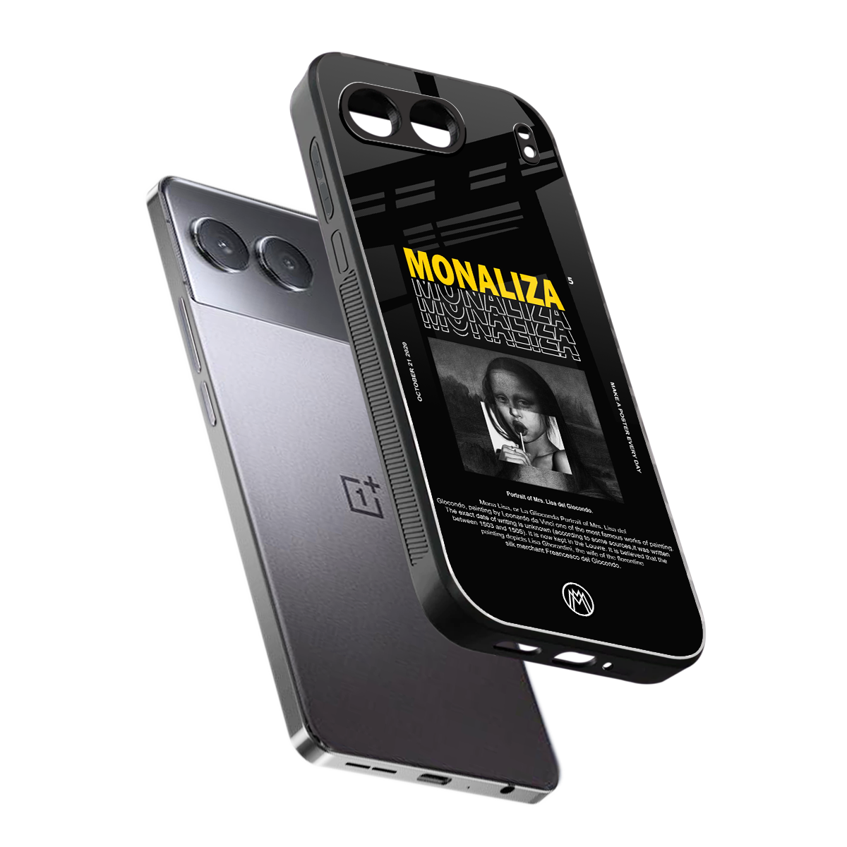 lollipop monaliza back phone cover | glass case for oneplus nord 4