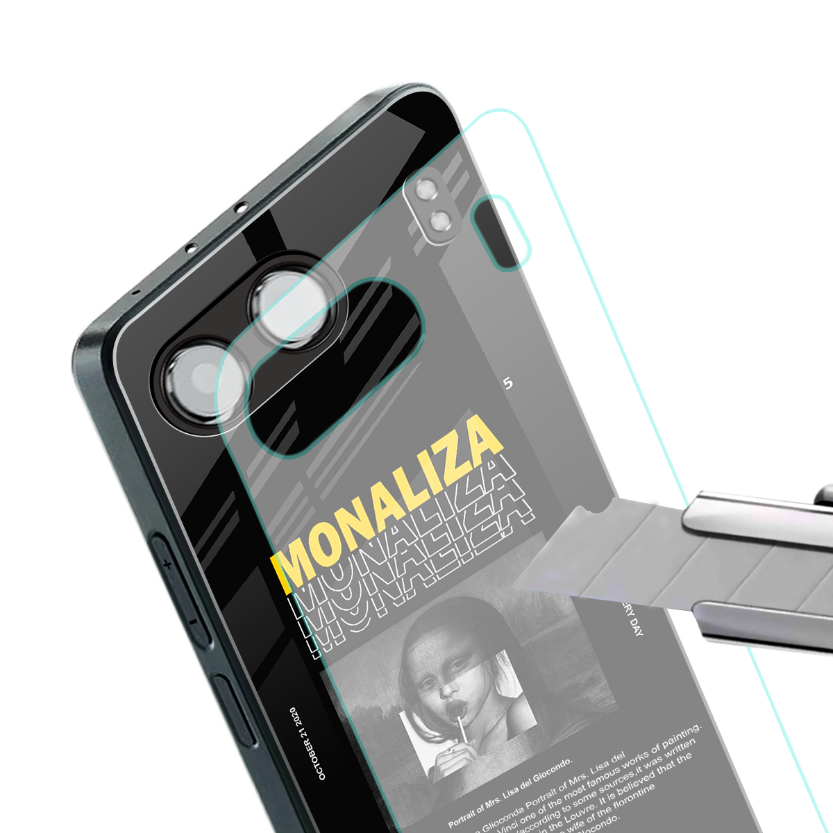 lollipop monaliza back phone cover | glass case for oneplus nord 4