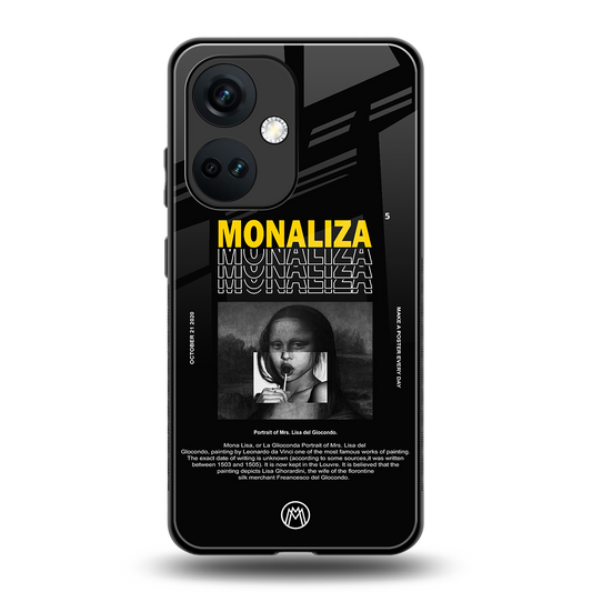 lollipop monaliza back phone cover | glass case for oneplus nord ce 3