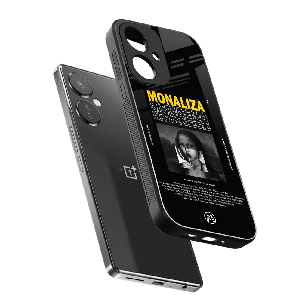 lollipop monaliza back phone cover | glass case for oneplus nord ce 3
