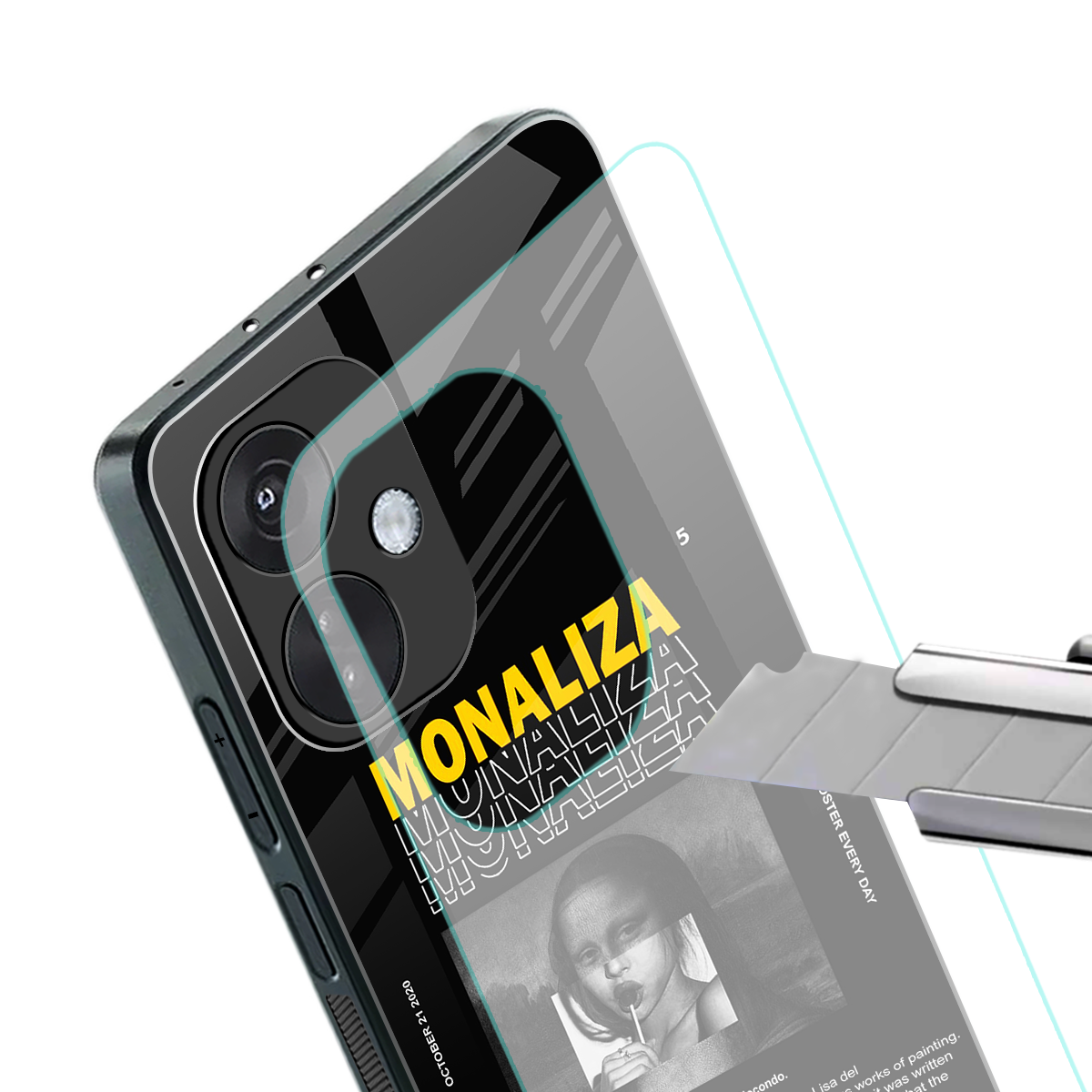 lollipop monaliza back phone cover | glass case for oneplus nord ce 3