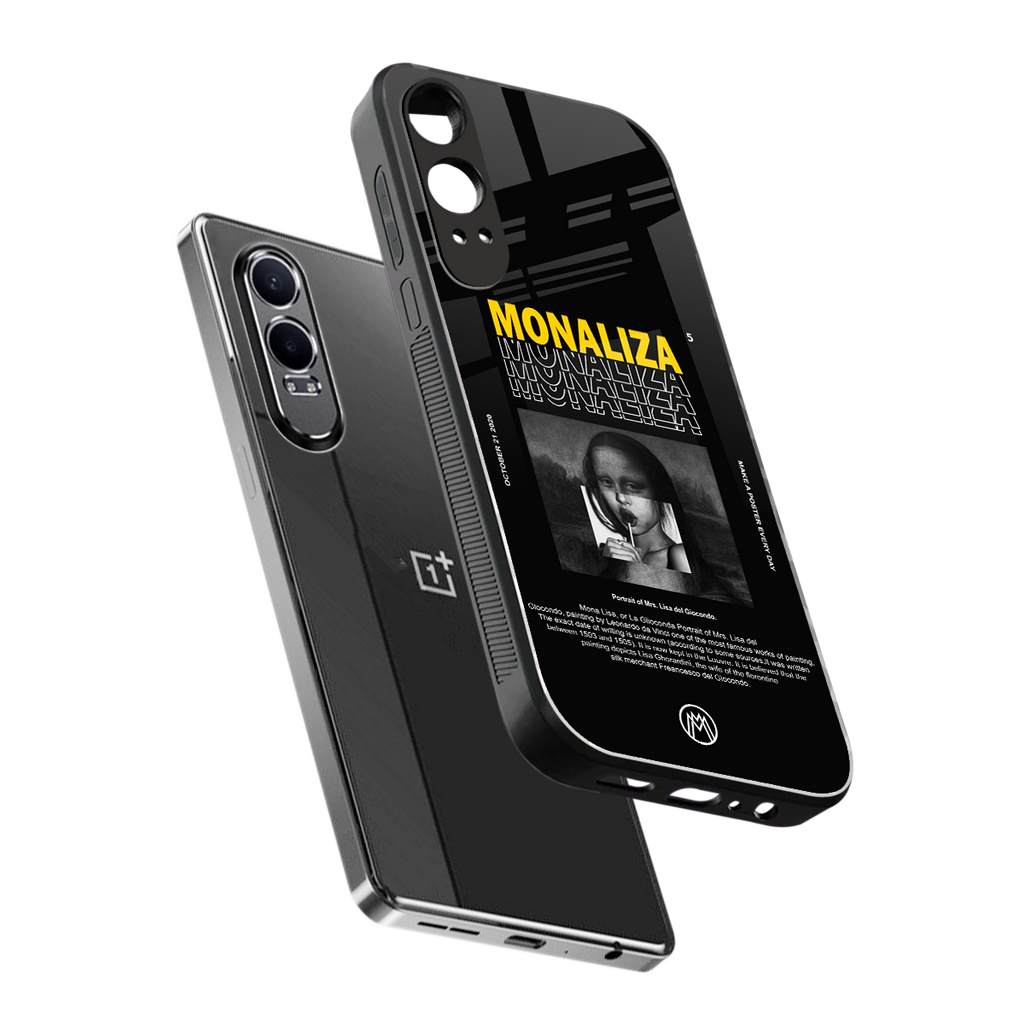 lollipop monaliza back phone cover | glass case for oneplus nord ce 4 lite