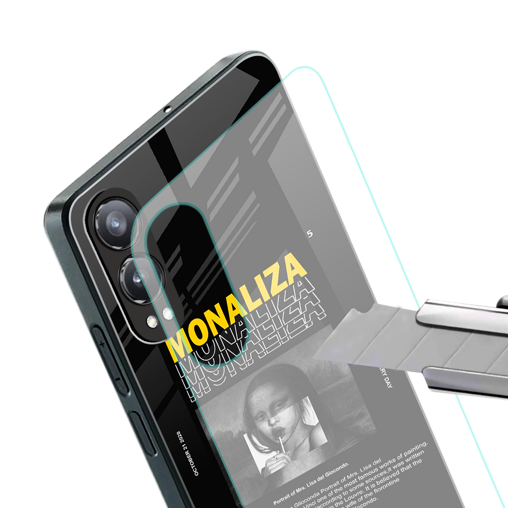 lollipop monaliza back phone cover | glass case for oneplus nord ce 4 lite