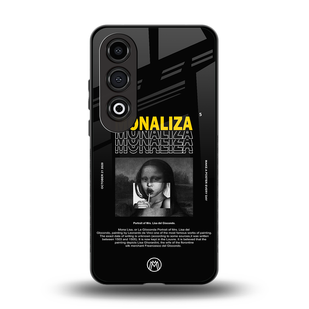 lollipop monaliza back phone cover | glass case for oneplus nord ce 4