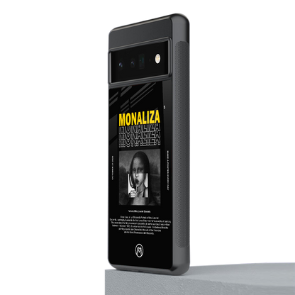 lollipop monaliza back phone cover | glass case for google pixel 6 pro